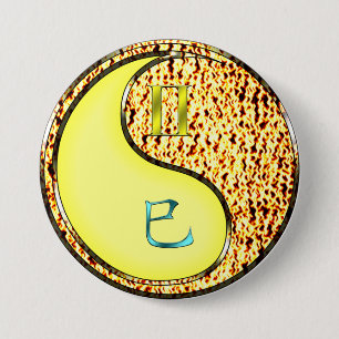 Tweelingen & Vuur Slang Ronde Button 7,6 Cm