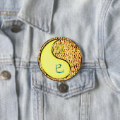 Tweelingen & Vuur Slang Ronde Button 7,6 Cm (In situ)