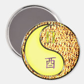 Tweelingen & Vuurhaan Magneet (Voorkant / Achterkant)