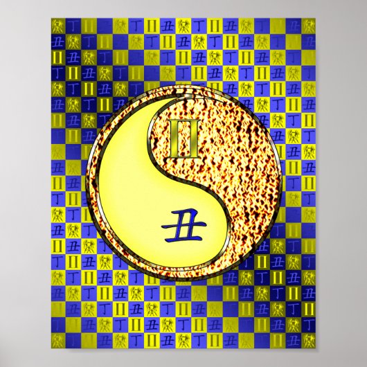 Tweelingen & Vuuros Poster (Voorkant)