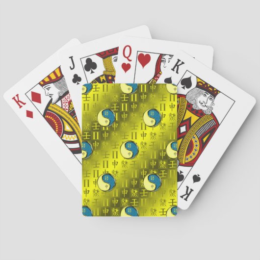 Tweelingen & Water Aap Pokerkaarten (Achterkant)