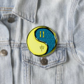 Tweelingen & Water Aap Ronde Button 7,6 Cm (In situ)