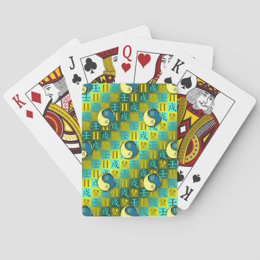 Tweelingen & Water Hond Pokerkaarten (Achterkant)