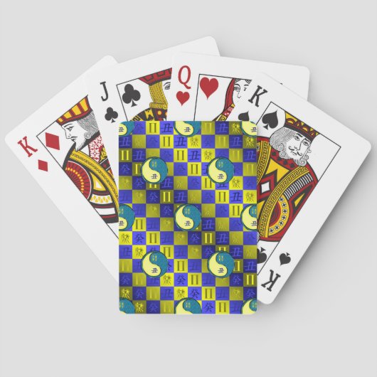 Tweelingen & Water Os Pokerkaarten (Achterkant)