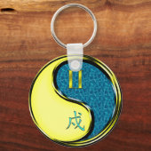 Tweelingen & Waterhond Sleutelhanger (Voorkant)
