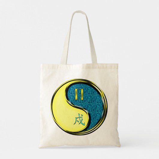 Tweelingen & Waterhond Tote Bag (Achterkant)