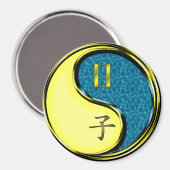 Tweelingen & Waterrat Magneet (Voorkant / Achterkant)