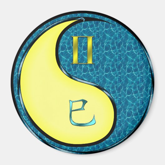 Tweelingen & Waterslang Magneet (Voorkant)