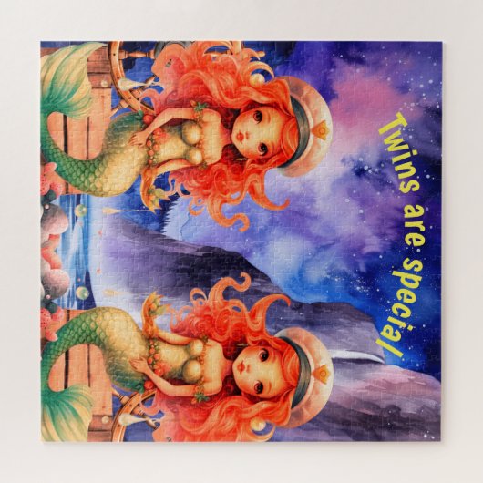 Tweelingen zijn speciale puzzel (Horizontaal)