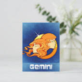 Tweelingen Zodiac Astrologie Symbool Briefkaart (Staand voorkant)