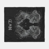 Tweelingen Zodiac Constellation Fleece Deken (Voorkant (Horizontaal))
