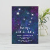 Tweelingen Zodiac Constellation Verjaardagsfeest Kaart (Staand voorkant)