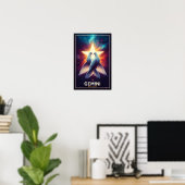 Tweelingen Zodiac Duiven in Harmonie Poster (Thuiskantoor)