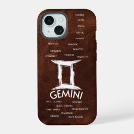 Tweelingen Zodiac Horoscoop Traits Guys iPhone 15 Case