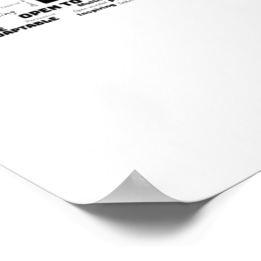 Tweelingen Zodiac Word Cloud Poster (Hoek)