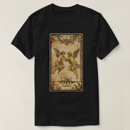 Tweelingen Zon Teken T-shirt (Design voorkant)
