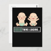 Tweelingen Zwangerschap Aankondiging Briefkaart (Voorkant / Achterkant)