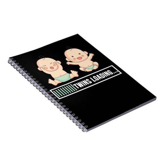Tweelingen Zwangerschap Aankondiging Notitieboek (Rechterzijde)