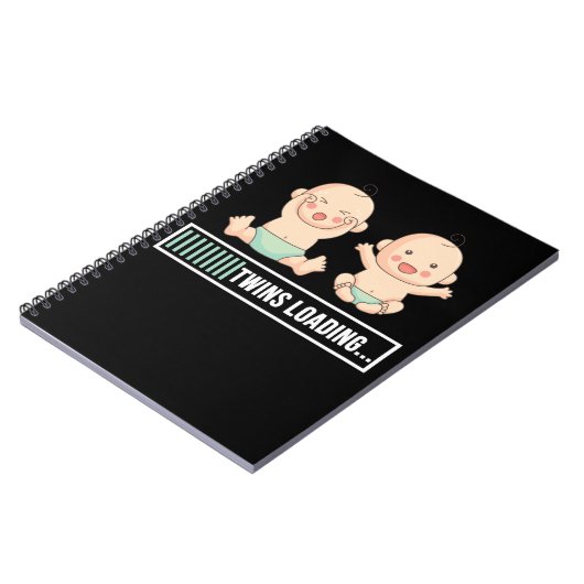 Tweelingen Zwangerschap Aankondiging Notitieboek (Linkerzijde)