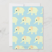 Tweelingen Zwangerschap Aankondiging Whimsical Ele (Achterkant)