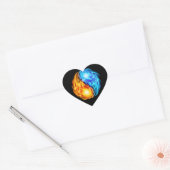 Tweelingflames Hart Sticker (Envelop)