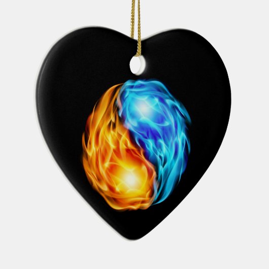 Tweelingflames Keramisch Ornament (Rechts)