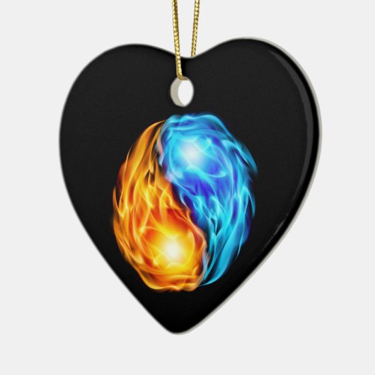 Tweelingflames Keramisch Ornament (Links)