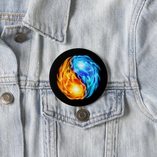 Tweelingflames Ronde Button 7,6 Cm (In situ)