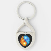 Tweelingflames Sleutelhanger (Voorkant)