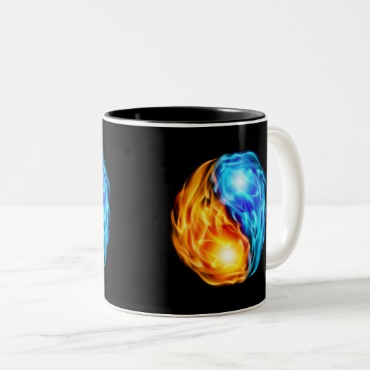 Tweelingflames Tweekleurige Koffiemok (Voorkant rechts)