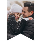 Tweelingfoto Koningsblauwe Bruidsdouche Vlaggetjes (Eerste vlag)