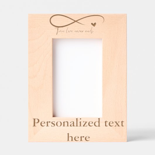 Tweelingfoto Lijst gegraveerde Lijsten Lijstjes (Voorkant)