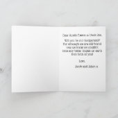 Tweelingfoto peetouders voorstel kaart (Binnen)