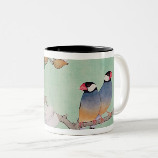 Tweelinggeboorten in de takken tweekleurige koffiemok (Voorkant rechts)