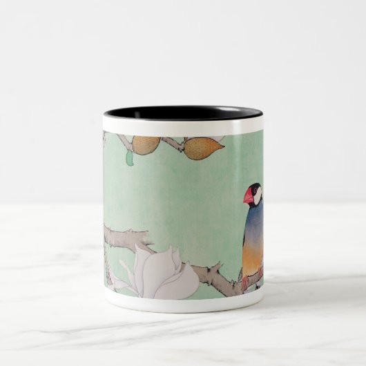 Tweelinggeboorten in de takken tweekleurige koffiemok (Center)