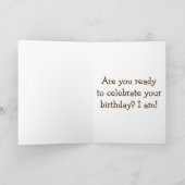 TWEELINGHAARIGE GEIT IN LANGHARIGE PRUIK VERJAARDA KAART (Binnen)