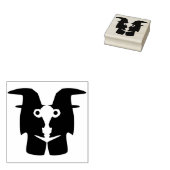 tweelingheks kunststempel rubberstempel (Gestempeld)