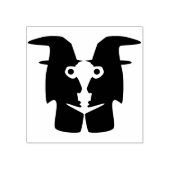 tweelingheks kunststempel rubberstempel (Afrduk)