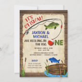 Tweelingige jongens Roestbijt op de eerste verjaar Kaart (Voorkant)