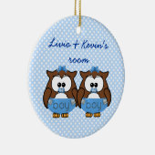 tweelingjongen keramisch ornament (Rechts)