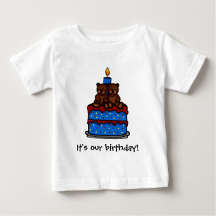 Tweelingjongens Birthday t-shirts