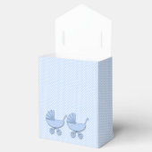 Tweelingjongens polka dots - gunst box bedankdoosjes (Geopend)