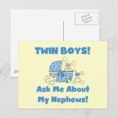 Tweelingjongens vragen naar mijn neefje briefkaart (Voorkant / Achterkant)