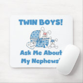 Tweelingjongens vragen naar mijn neefje muismat (Met muis)