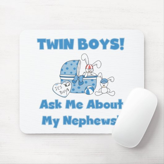 Tweelingjongens vragen naar mijn neefje muismat (Met muis)