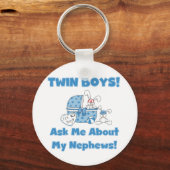 Tweelingjongens vragen naar mijn neefje sleutelhanger (Voorkant)