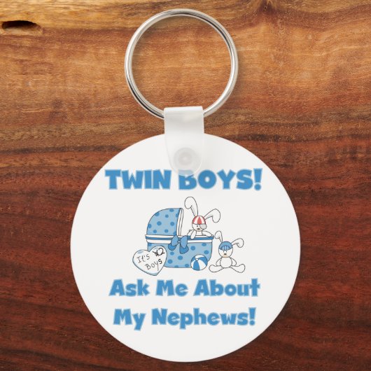 Tweelingjongens vragen naar mijn neefje sleutelhanger (Voorkant)