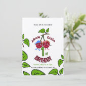 Tweelingkersen Kaart (Staand voorkant)