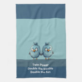 Tweelingmacht dubbel probleem dubbel pret theedoek (Verticaal)