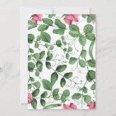 Tweelingmeisjes baby shower twee erwten in een pod kaart (Achterkant)